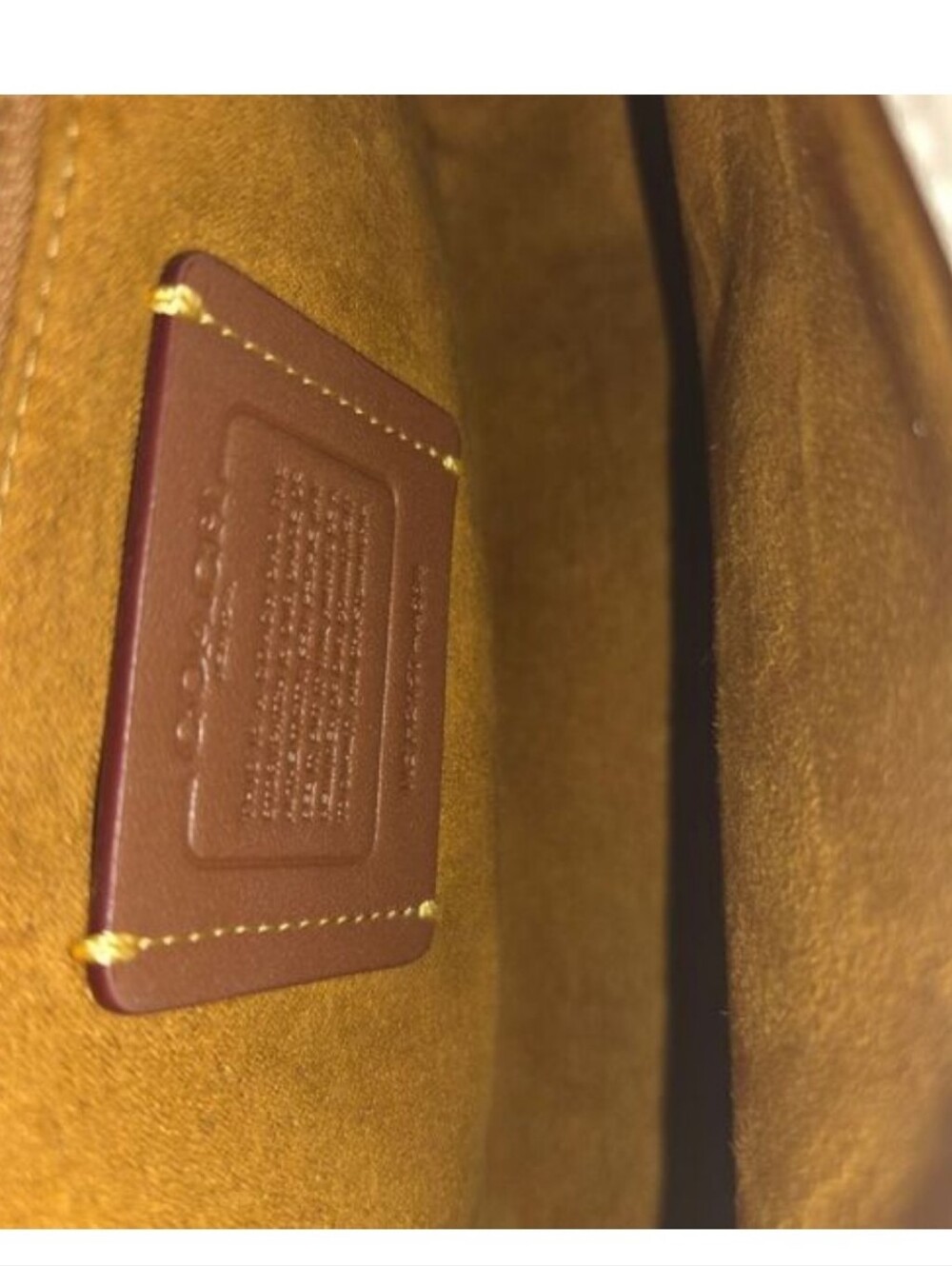 Coach Madison Quilted Leather Shoulder Bag Brass/Chalk - Picture 7 of 7